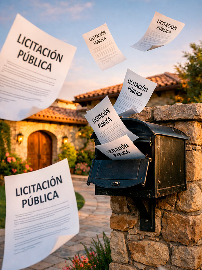 Public tenders by email